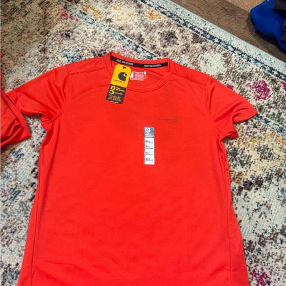 Carhartt Women's Bright Red Short Sleeve Tee - Picture 2 of 3